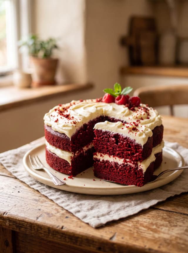 Bolo red velvet, receita do material